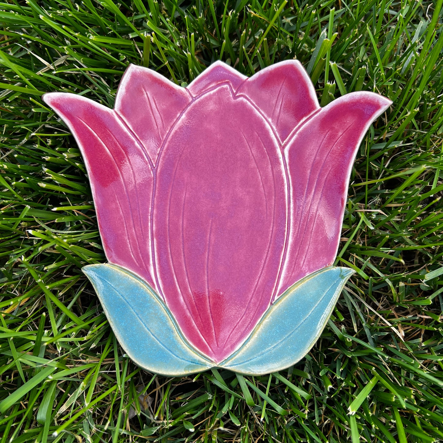 Pink Tulip Spoon Rest