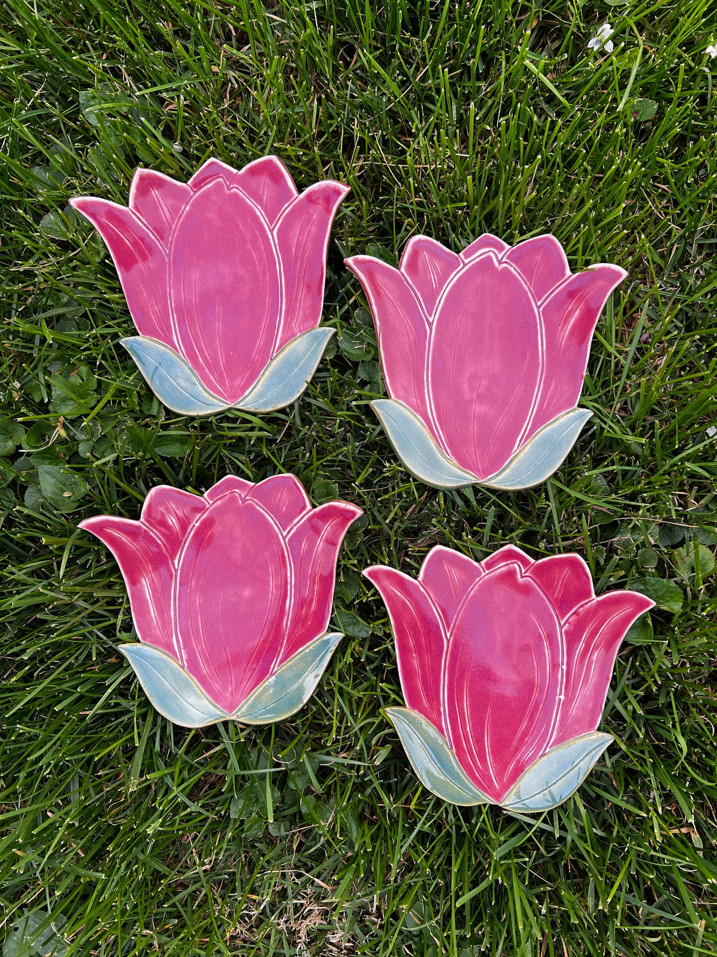 Pink Tulip Spoon Rest